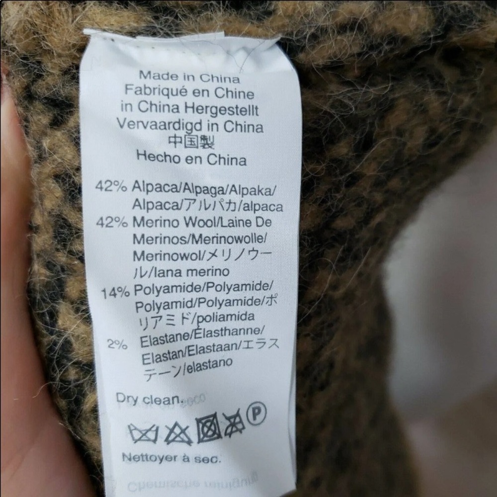 Madewell Crewneck Pullover Sweater In Leopard - Picture 4 of 5